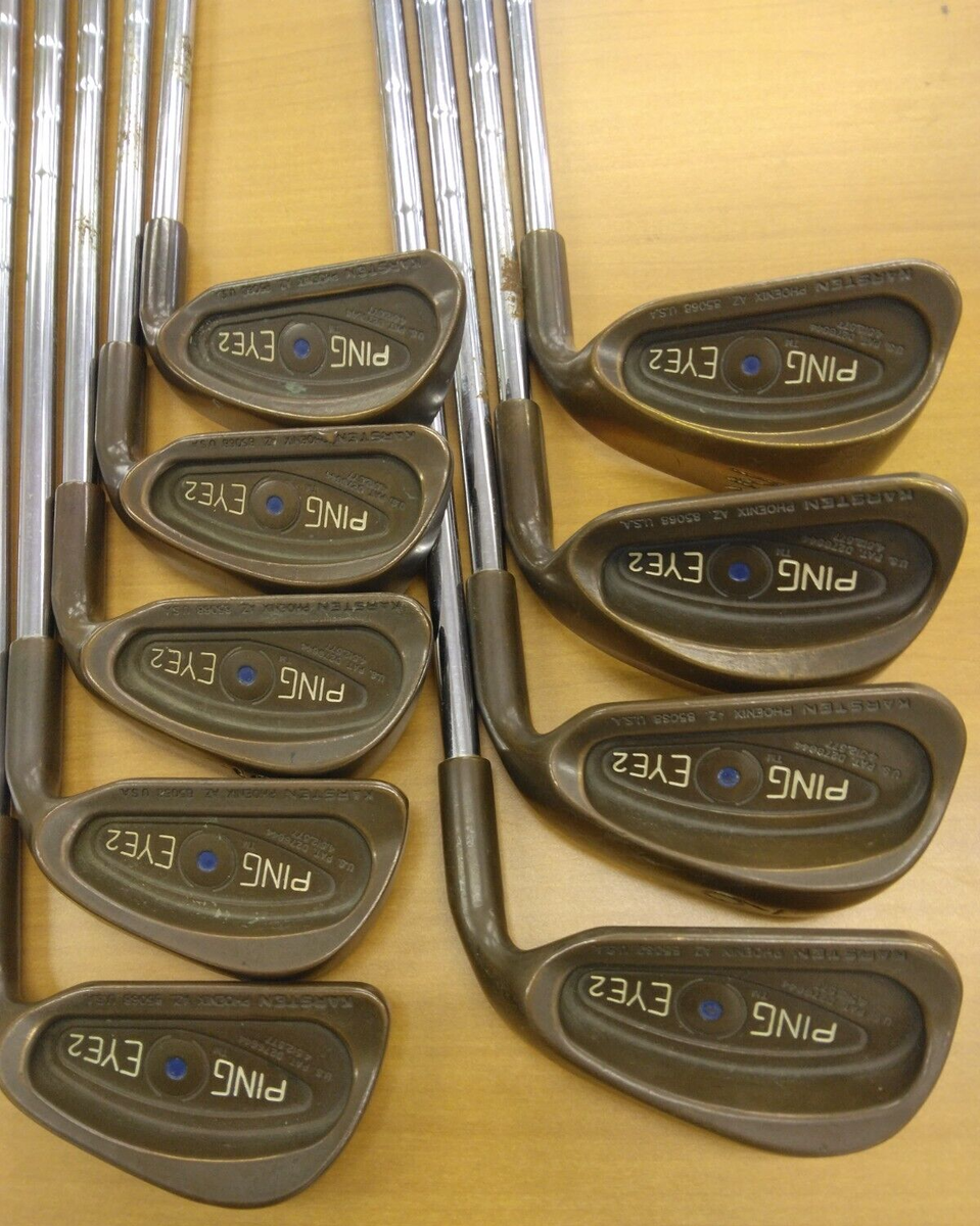 Ping Eye2 Blue Dot Beryllium Copper Iron Set#3-9,W,S (9Clubs) | eBay