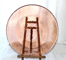 Fire And Light Recycled Glass 11" Dinner plate Copper