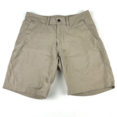 Lululemon Men's Chino Shorts Sz 32 Khaki Stretch