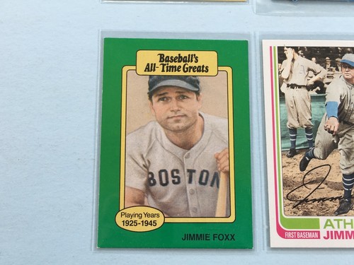 1986+ Jimmie Foxx estampado corto lote rp x 5 TCMA Ted Williams LC7 Cardinals de corte - Imagen 5 de 7