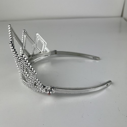 Tiara Headband Sparkly Silver Princess Halloween Accessory Child Plastic - Picture 3 of 12