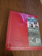 Pioneer Magnetic Self Stick 3 Ring Photo Album 100 Pages 50 Sheets Red New