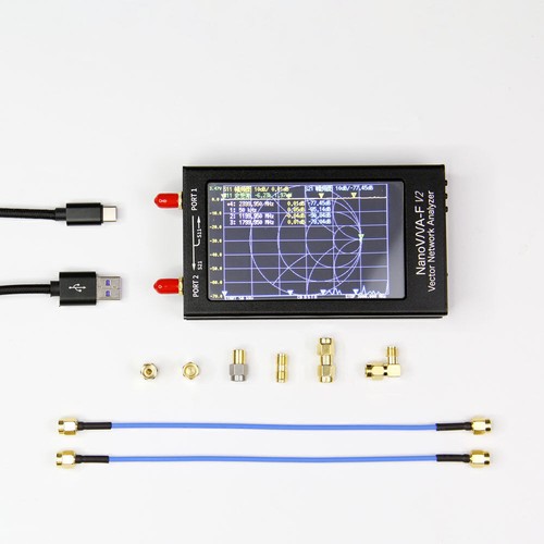 Analizzatore antenna di rete vettoriale NanoVNA-F V2 VNA da 4,3" 50 KHz-3 GHz... - Foto 12 di 21