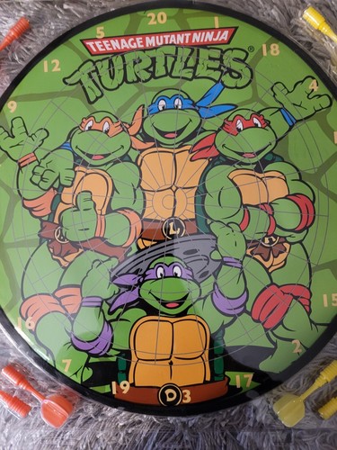 Vintage TMNT Teenage Mutant Ninja Turtles Magnetic Dart Board New 2010 - Picture 2 of 5