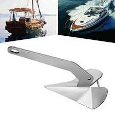 Delta Boat Anchor 22 lb 10 kg 316 Stainless Steel Fixed Boats from 28-42ft