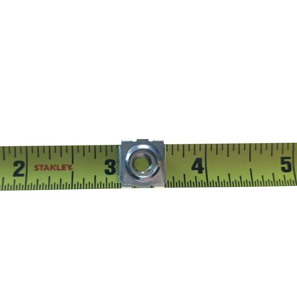 Tuercas de jaula Ford cautivas tipo cuadrado 10-24 tornillo tamaño 3/8" agujero zinc 10 piezas 214 Foto 4 de 4