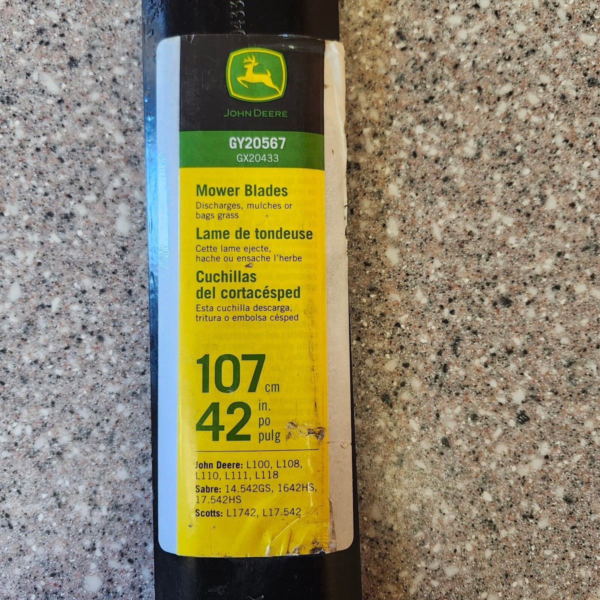 Cuchillas Para Cortacésped 42 Pulgadas 2 Paquetes De Cuchillas Elite XHT  3N1 USA - Para Cortacésped John Deere 42\, image size:1200x1200
