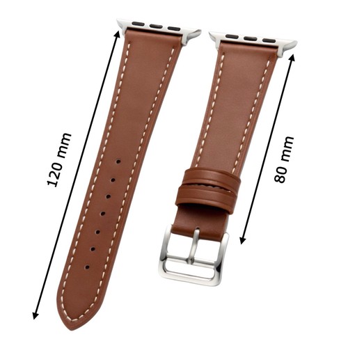 Pasek do zegarka skóra miękka do Apple Watch 1-6 7 8 9 10 SE ULTRA pasek iWatch zegarek - Zdjęcie 6 z 27