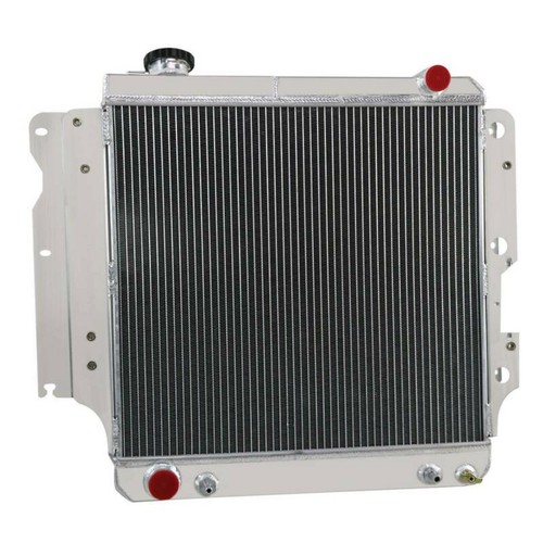 4 Row Aluminum Radiator Shroud Fan Relay fit 1987-2006 Jeep Wrangler TJ 2.4L AT - Picture 4 of 10
