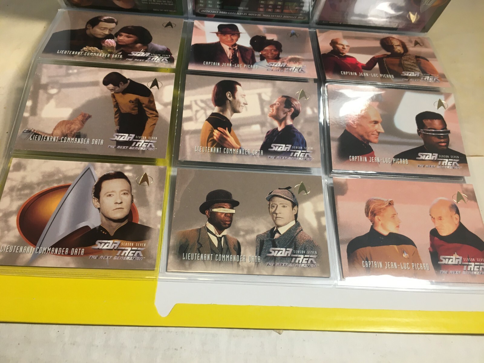 STAR TREK THE NEXT GENERATION SEASON 7 (1999) Complete Trading Card Set #637-739 - Picture 10 of 11