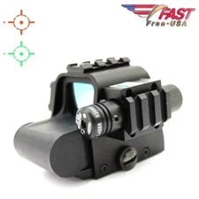 Green/Red Dot Sight Scope 22mm Tactical Rail Shell  with Green Laser and battery