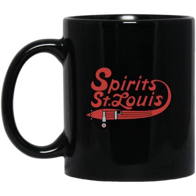 Spirits of St. Louis Mug 11 oz. Black Ceramic | ABA Basketball Team