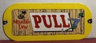 VINTAGE MOUNTAIN DEW PORCELAIN DOOR PUSH PULL SIGN SODA POP COKE BEVERAGE