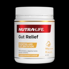 NUTRALIFE GUT RELIEF MANGO ORANGE 180G / INDIGESTION IBS DIGESTION NUTRALIFE