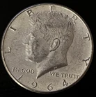 1964 Kennedy Half Dollar. 90% Silver. Free Shipping.