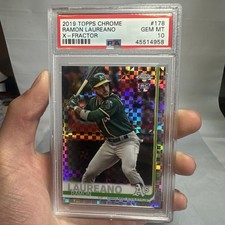 2019 Topps Chrome X-Fractor Ramon Laureano RC PSA 10 GEM MINT