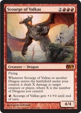 MTG English Scourge of Valkas NM Normal Magic 2014 Core Set