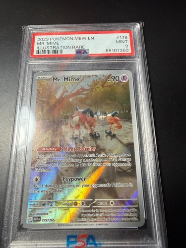 Mr. Mime graded PSA 9 for sale on eBay