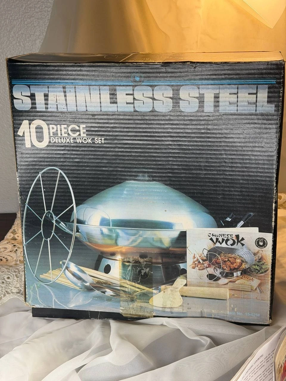Vintage Himark Stainless Steel 10 Piece Deluxe Wok Set