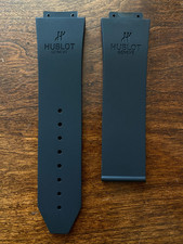 Hublot Big Bang 25mm 17mm Black Rubber Watch Band Strap