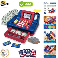 Pretend  Play Teaching Cash Register - Math Games, Shopping Grocery Store Pl...