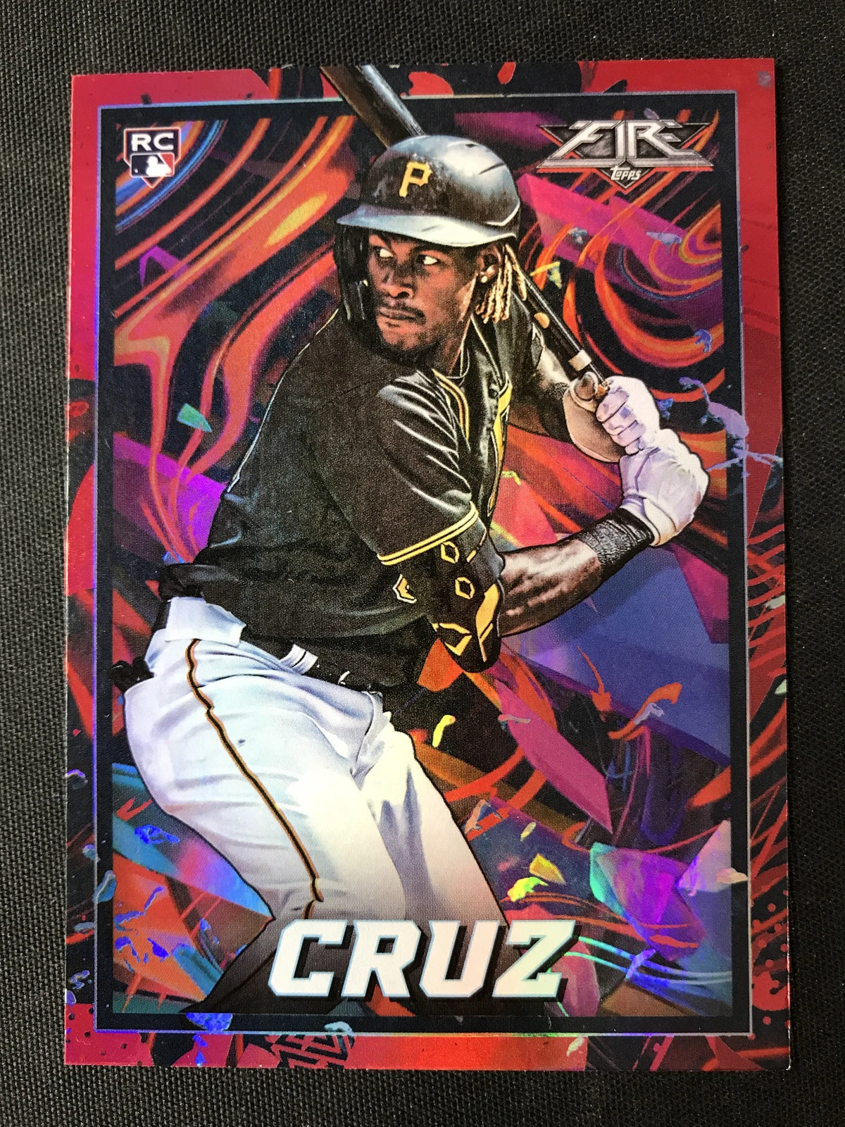 2022 Topps Fire #133 Oneil Cruz Pittsburgh Pirates Flame RC