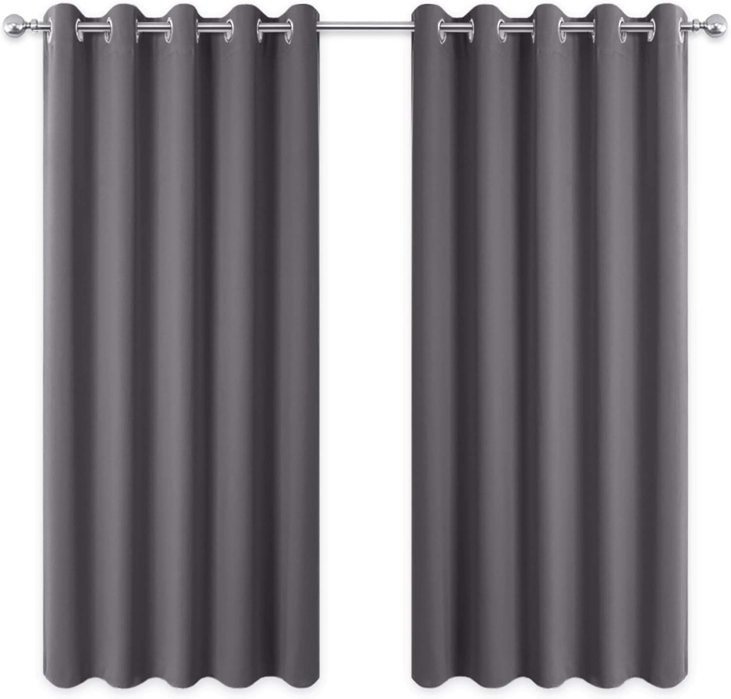 Pony Dance Blackout Thermal Eyelet Curtains 66x54 Inch Light Blocking New