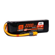 Spektrum 11.1V 2200mAh 3S 50C Smart LiPo G2: IC3, SPMX223S50 50c; Ic3