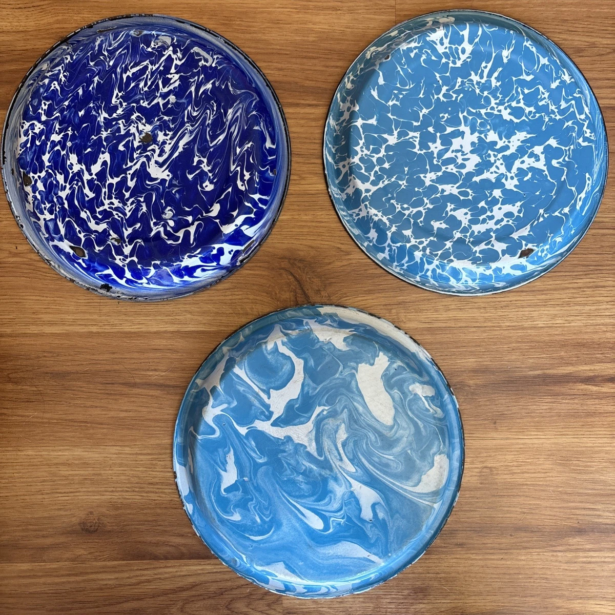blue swirl enamelware products for sale | eBay
