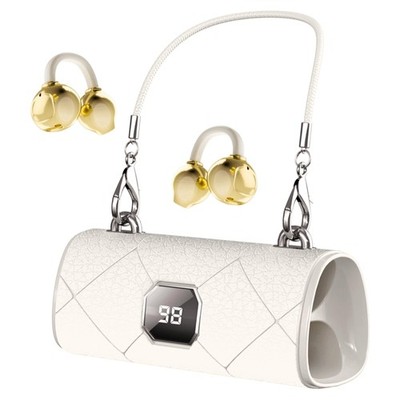 Carrying Bag Battery Compartment Wireless Earbuds Bluetooth 6.0 Open Ear Clip...