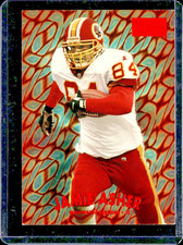 1997 SKYBOX PREMIUM STAR RUBIES #68 JAMIE ASHER REDSKINS MISSING SERIAL /50 EXMT