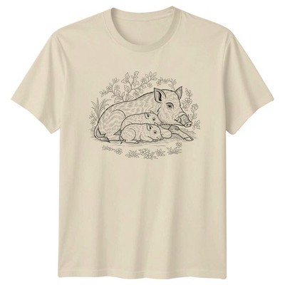 Wildschwein Familie Waldschwein T-Shirt Wildschwein Jagd Muttertag
