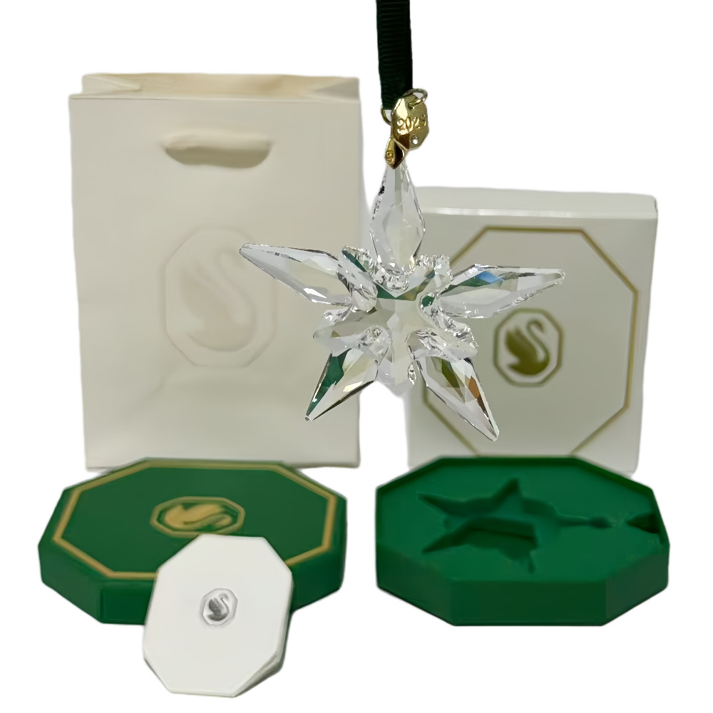 5691172 Authentic 2025 Swarovski Crystal Christmas Large Ornament Annual Edition