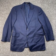 John W Nordstrom Loro Piana Men's 42R Cashmere Blazer Navy Blue Sport Coat