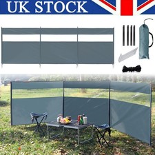 Wind Breakers Stove Windshield Beach Camping Windbreaker for Outdoor Caravan UK~