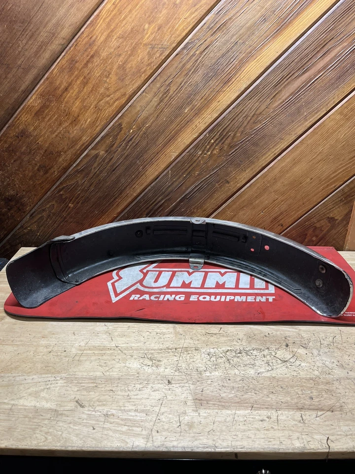 1970 SUZUKI TC90 TC 90 BLAZER REAR FENDER WITH MUD FLAP 63110-25000-159 - Image 3 of 3