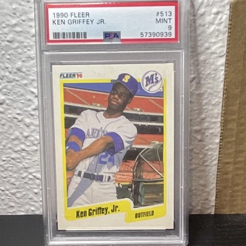 Fleer 1990 Ken Griffey Jr #513 Base Set PSA 9 Seattle Mariners Baseball MLB