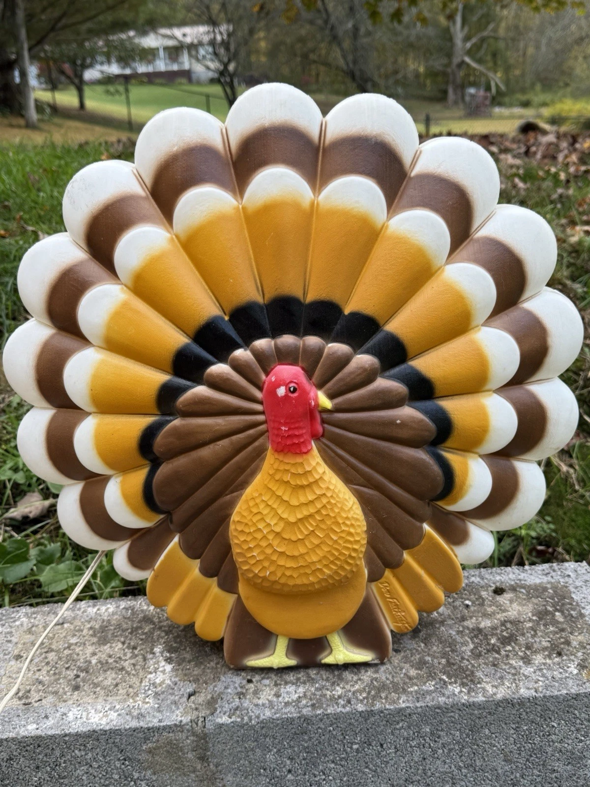 Vintage Don Featherton Union Products Thanksgiving Turkey Blow Mold