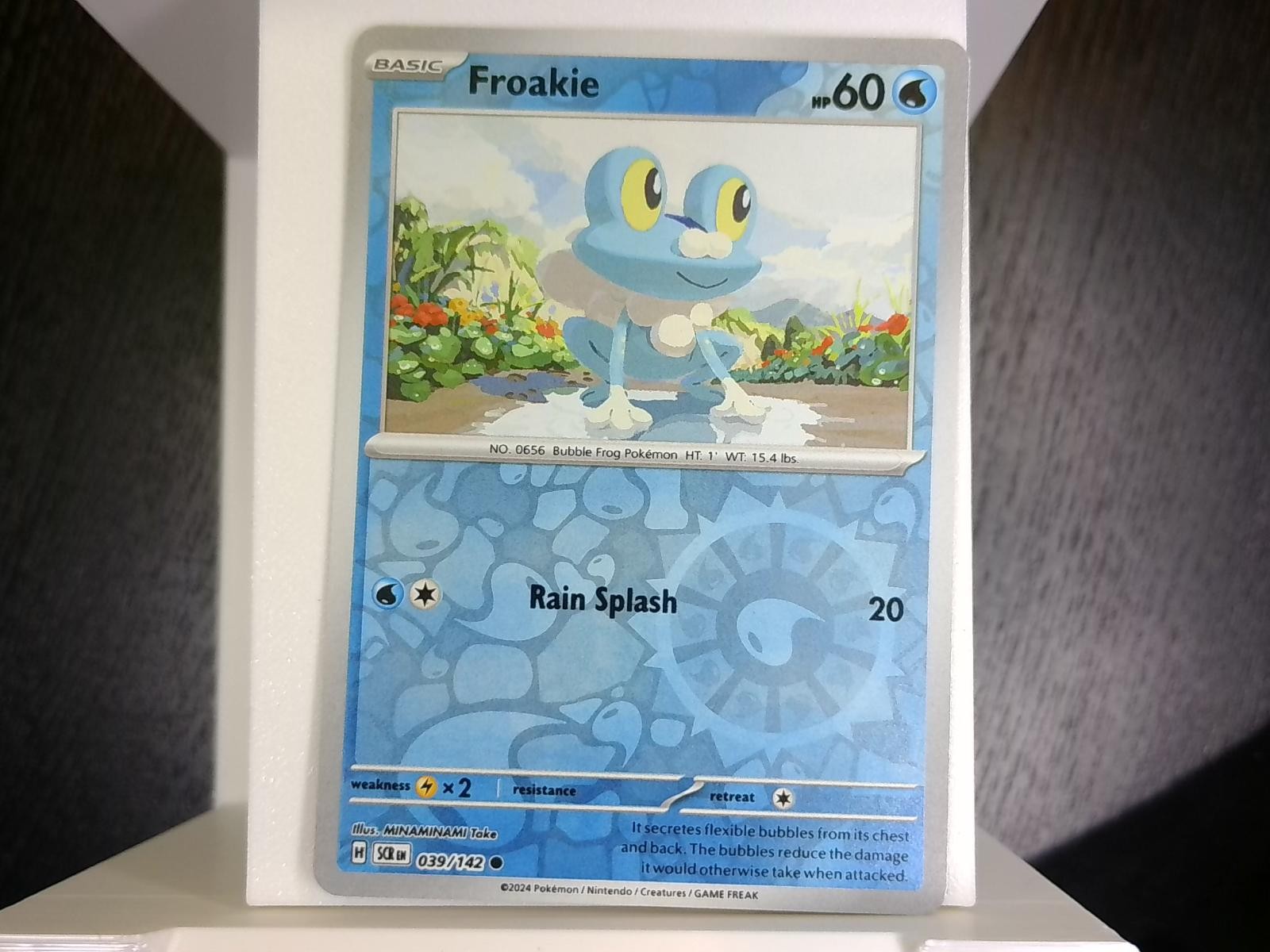 Froakie 39/142 Common Stellar Crown Pokemon Reverse Holo Near Mint