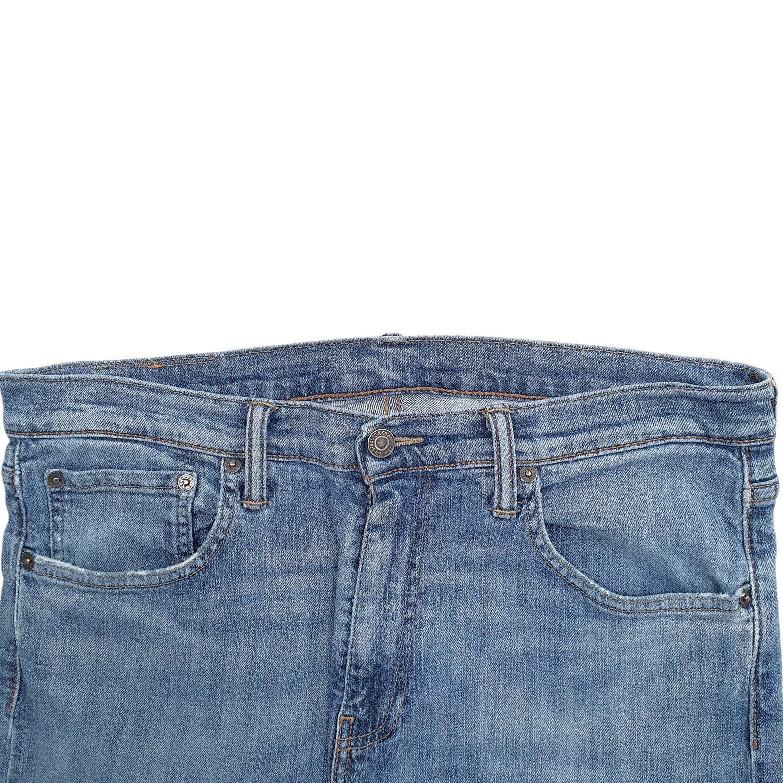 LEVIS Blue Denim Jeans Cotton Shorts Mens W34 image 2