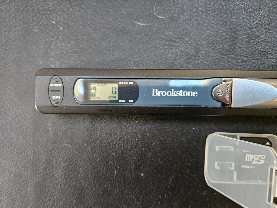 Brookstone iConvert Document  Photo Scanner Wand MODEL: 653782 4GB Micro SD Card - Image 3 of 4