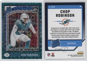 2024 Panini Donruss Optic Rated Teal Velocity Prizm Chop Robinson #219 Rookie RC