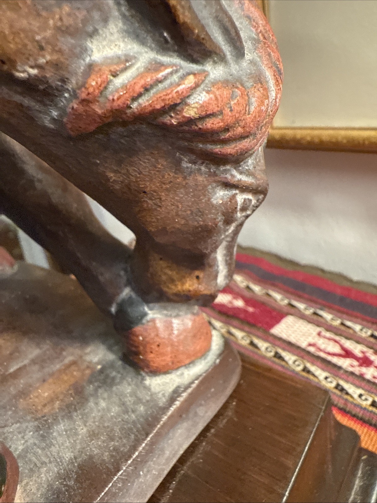 Vintage Fredrick Cooper Asian War Horse Table Lamp 26” Tall