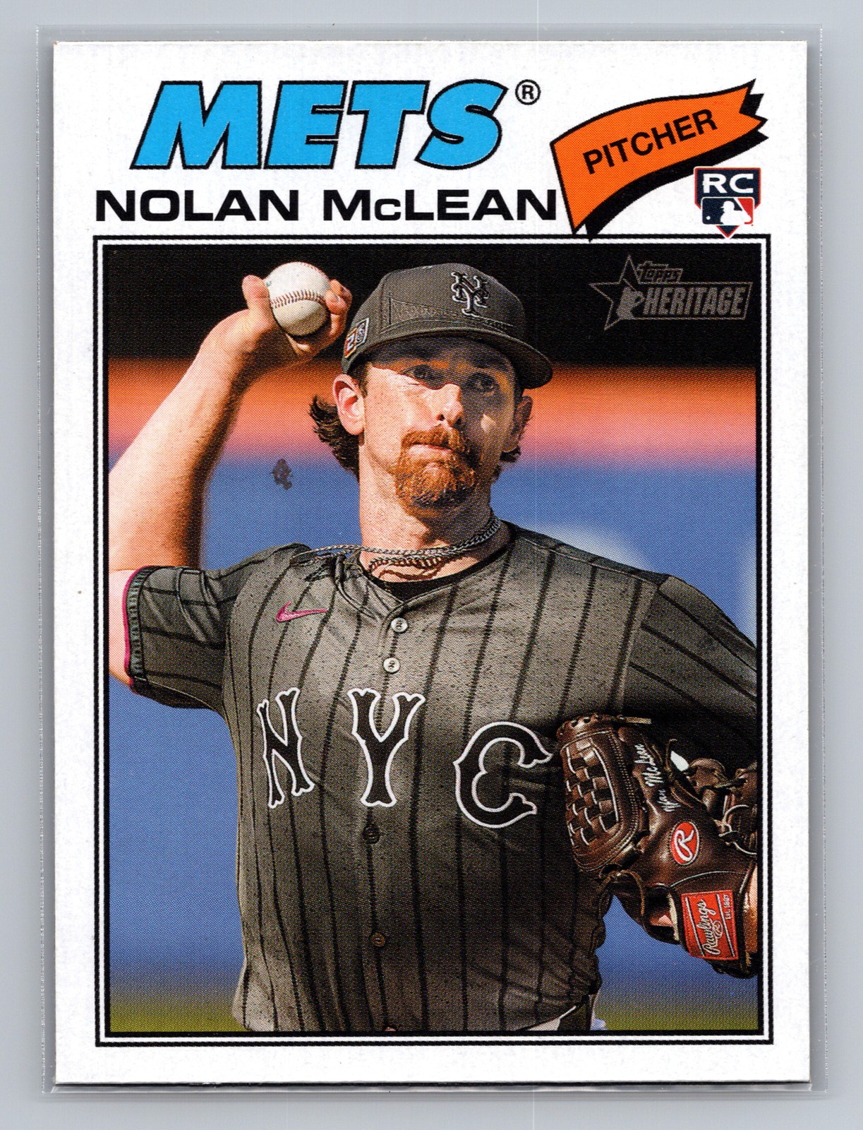 2026 Topps Heritage #150 Nolan McLean New York Mets RC