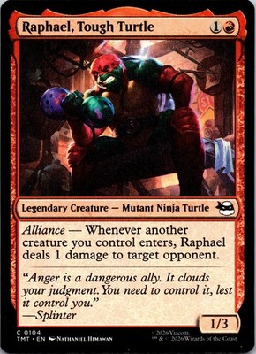 Raphael, Tough Turtle 0104 Teenage Mutant Ninja Turtles MTG NM
