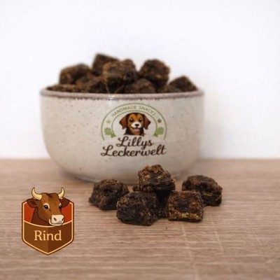 Lieblings-Lecker Rind 250g, 1,3cm,softe Snacks, Trainingslecker Hund, Leckerli