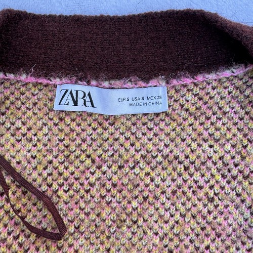 ZARA JACQUARD BLUMEN CARDIGAN STRICK PULLOVER 9598/230 GR. S - Bild 10 von 16