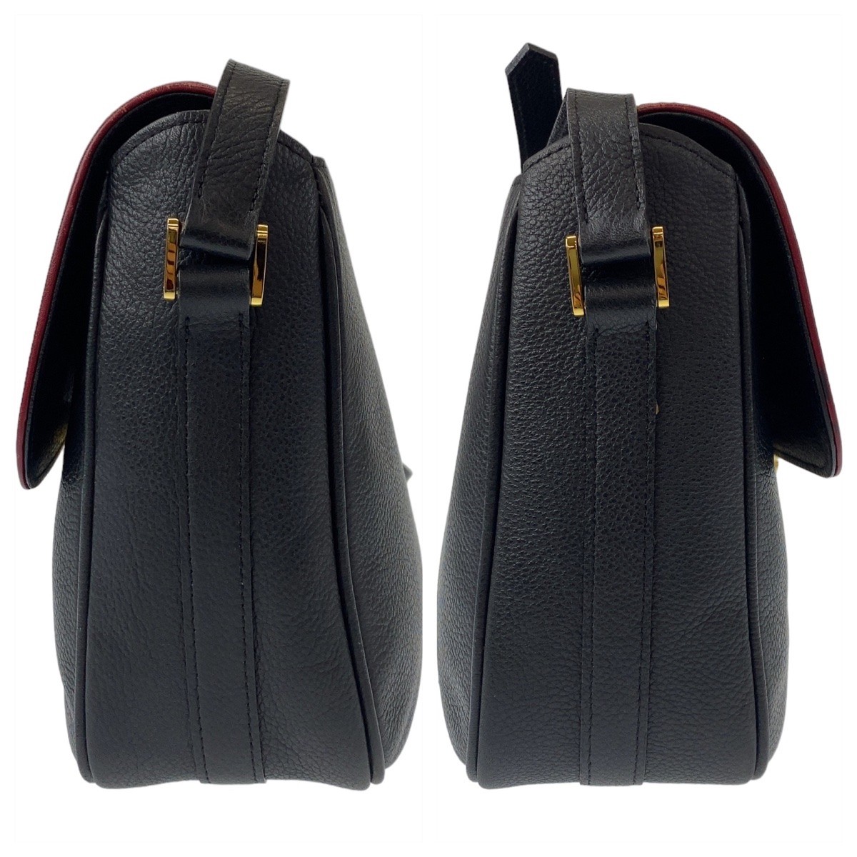 YVES SAINT LAURENT vintage YSL taglio diagonale borsa pochette nera