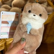 New 11cm Otter Doll Cute Little Otter Little Animal Plush Toy Cute Internet Red