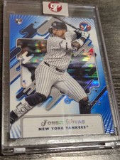 2025 TOPPS Pristine #14 - JORBIT VIVAS (RC) - ENCASED BLUE PULSAR REFRACTOR /75